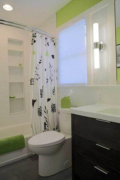 standard shower curtain curved rod