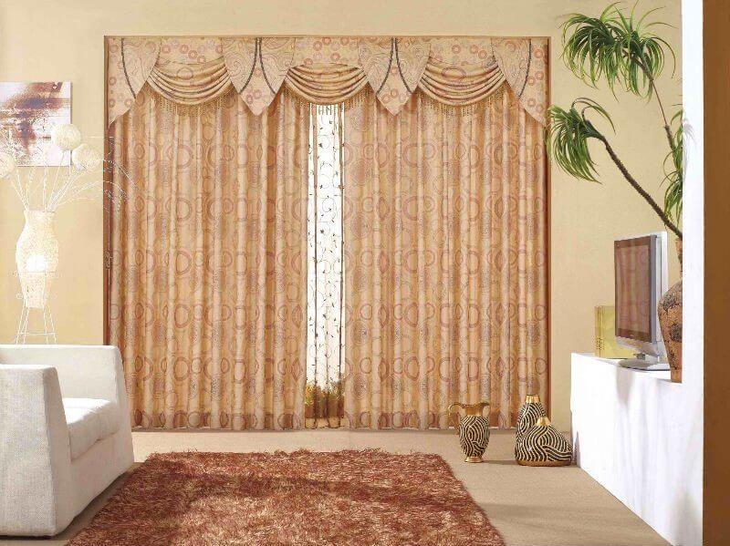 Patterned Panel Pair Curtain with Valance