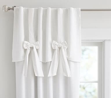 soft dreamy white curtain